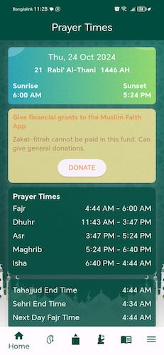 MuslimFaith: Muslim Prayer Times App